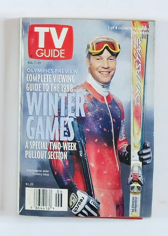 TV Guide Magazine February 7 1998 Skiier Tommy Moe Rochester Ed. No Label