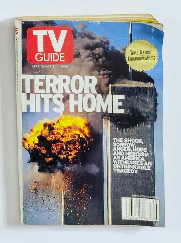 TV Guide Magazine September 29 2001 Terror Hits Home Rochester Ed. No Label