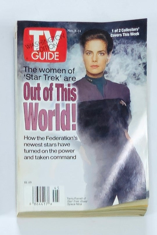 TV Guide Magazine November 8 1997 Terry Farrell Washington Ed. No Label