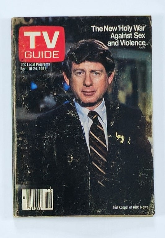 TV Guide Magazine April 18 1981 Ted Koppel of ABC News Kentucky Ed. No Label