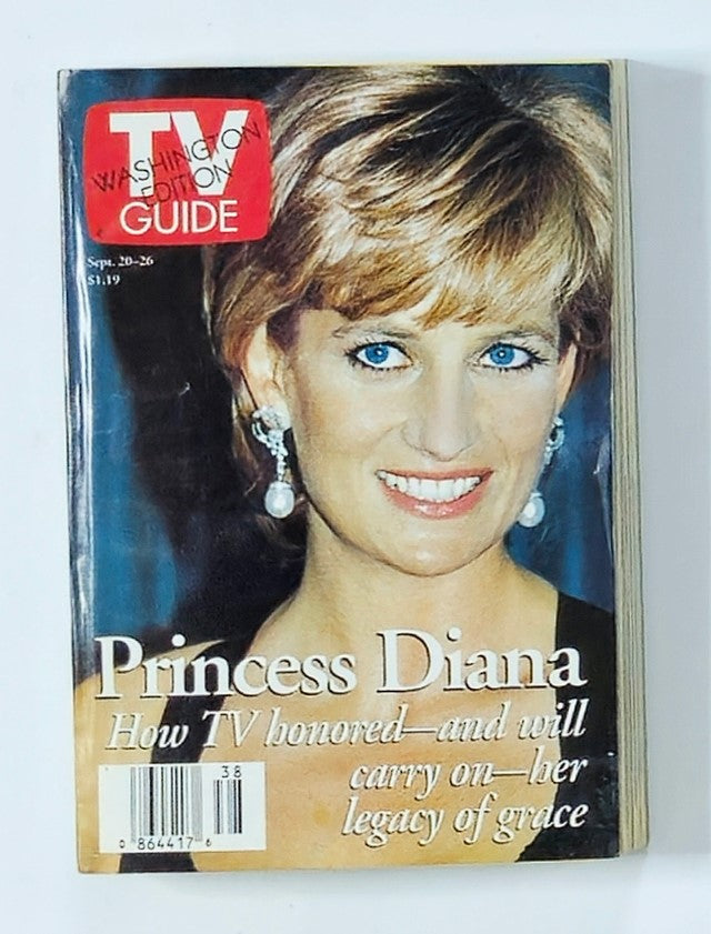 TV Guide Magazine September 20 1997 Princess Diana Washington Ed. No Label