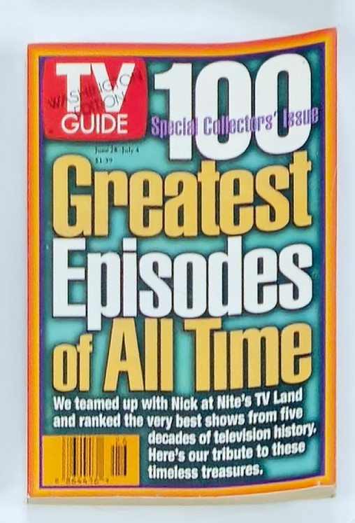 TV Guide Magazine June 28 1997 The 100 Greatest Episodes Washington Ed. No Label