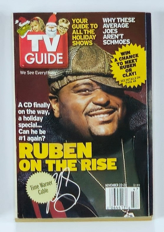 TV Guide Magazine November 22 2003 Ruben Studdard Rochester Ed. No Label