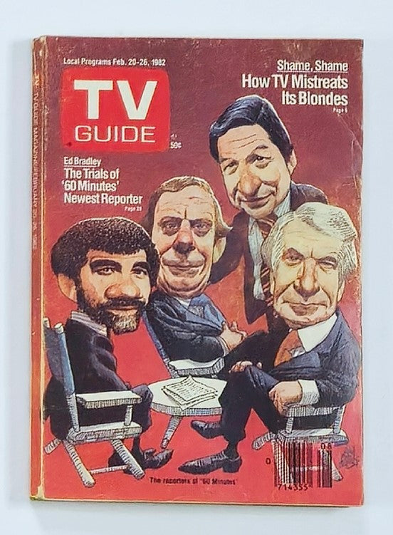 TV Guide Magazine February 20 1982 Reporters of 60 Minutes Kentucky Ed. No Label