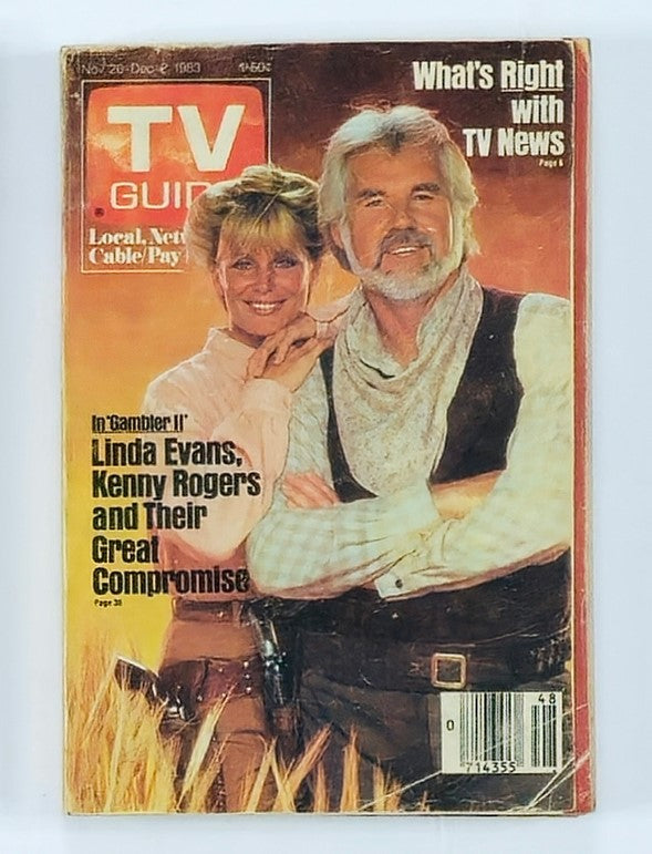 TV Guide Magazine November 26 1983 Linda Evans Washington-Baltimore Ed. No Label