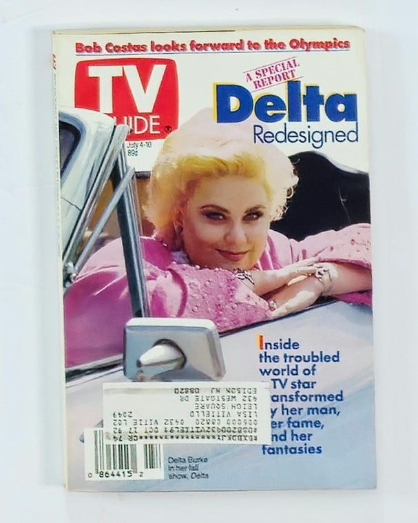 TV Guide Magazine July 4 1992 Delta Burke Redesigned NY Metro Ed.