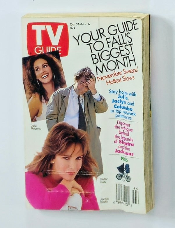 TV Guide Magazine October 31 1992 Julia Roberts, Jaclyn Smith NY Metro Ed.