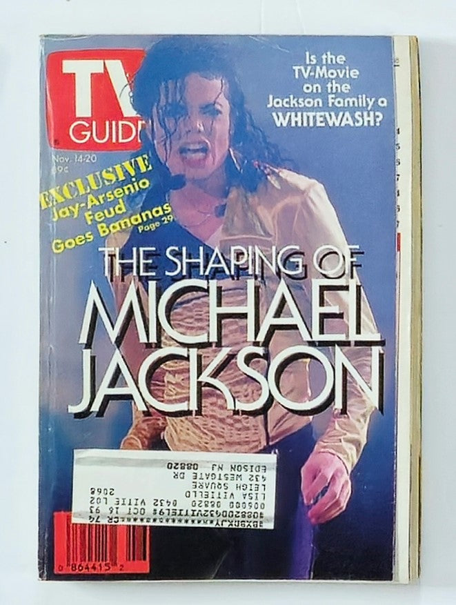 TV Guide Magazine November 14 1992 The Shaping of Michael Jackson NY Metro Ed.