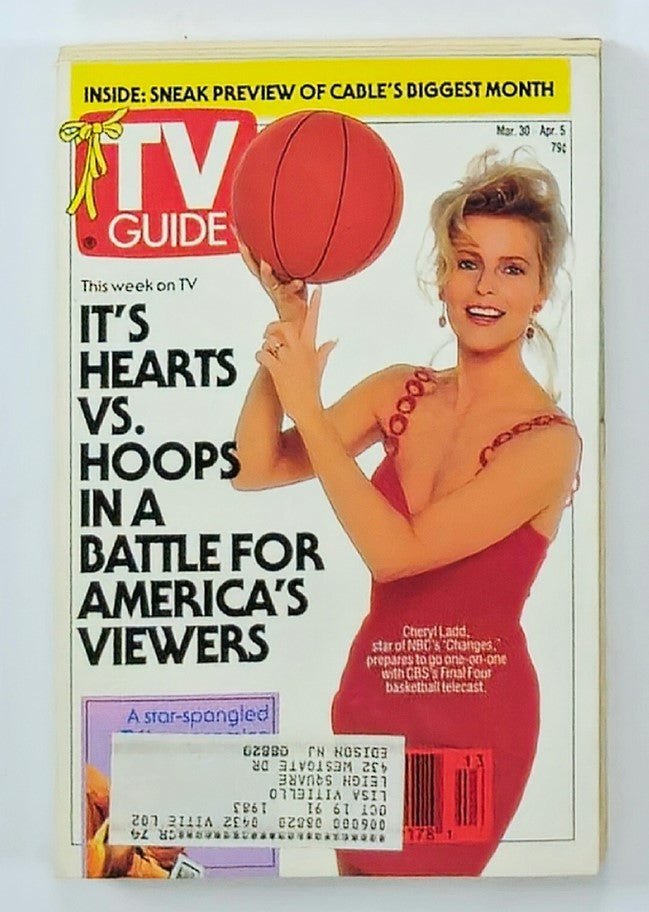 TV Guide Magazine March 30 1991 Cheryl Ladd of NBC's Changes NY Metro Ed.