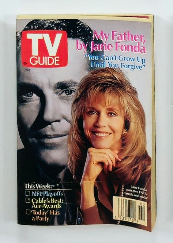 TV Guide Magazine January 11 1992 Jane Fonda Narates Fonda on Fonda NY Metro Ed.