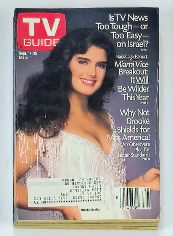 TV Guide Magazine September 19 1987 Brooke Shields NY Metro Ed.