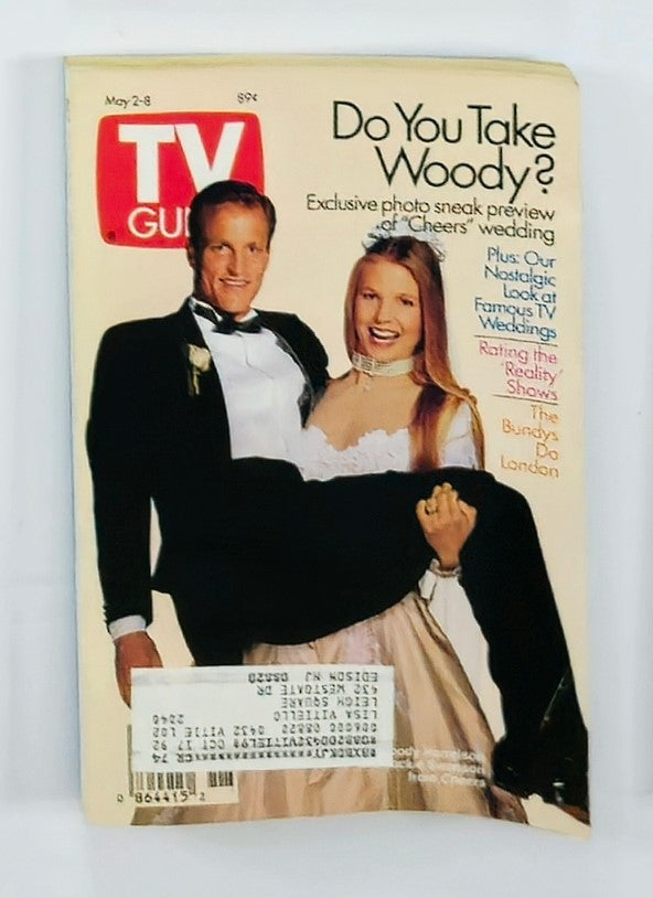 TV Guide Magazine May 2 1992 Woody Harrelson & Jackie Swanson NY Metro Ed.