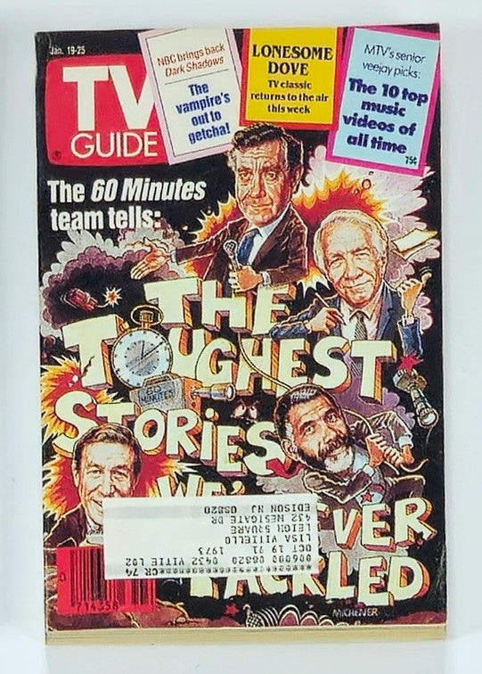 TV Guide Magazine January 19 1991 60 Minutes Tells Toughest Stories NY Metro Ed.