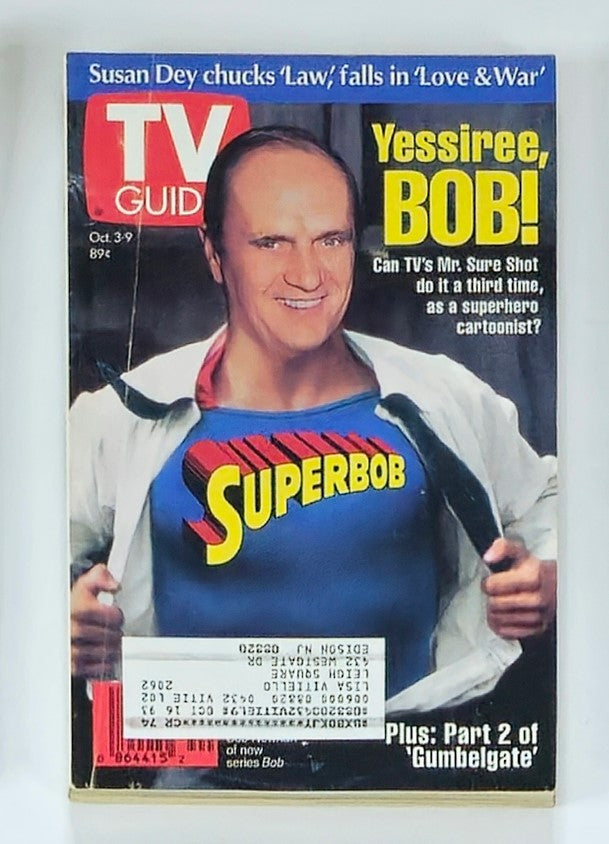 TV Guide Magazine October 3 1992 Bob Newhart of New Series Bob NY Metro Ed.