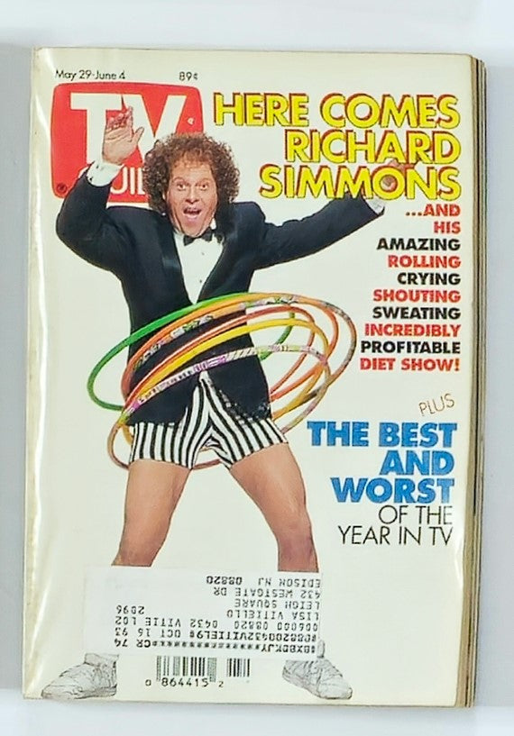 TV Guide Magazine May 29 1993 Here Comes Richard Simmons NY Metro Ed.