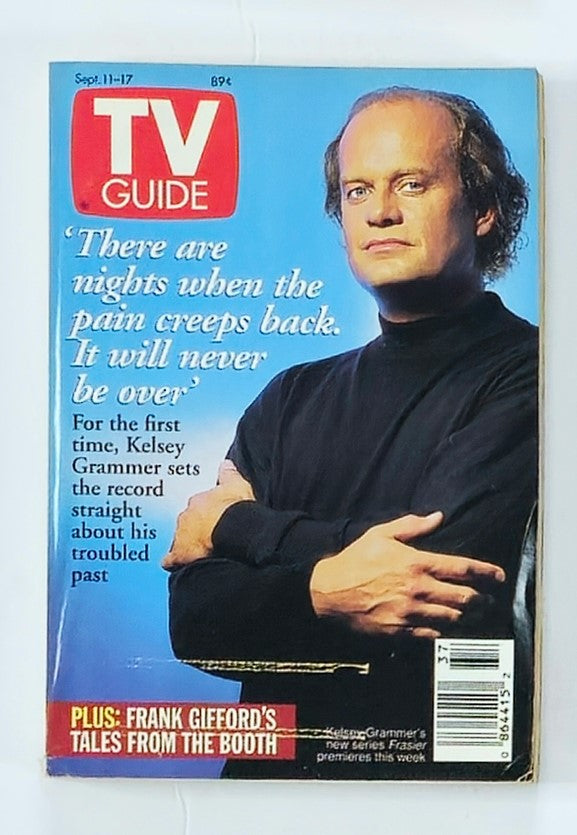 TV Guide Magazine September 11 1993 Kelsey Grammer in Frasier NY Metro Ed.