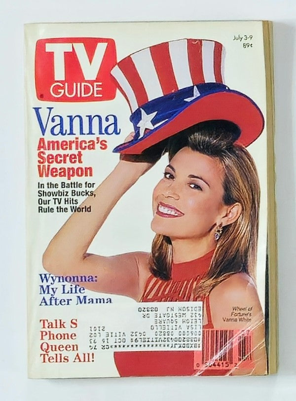 TV Guide Magazine July 3 1993 Wheel of Fortune's Vanna White NY Metro Ed.