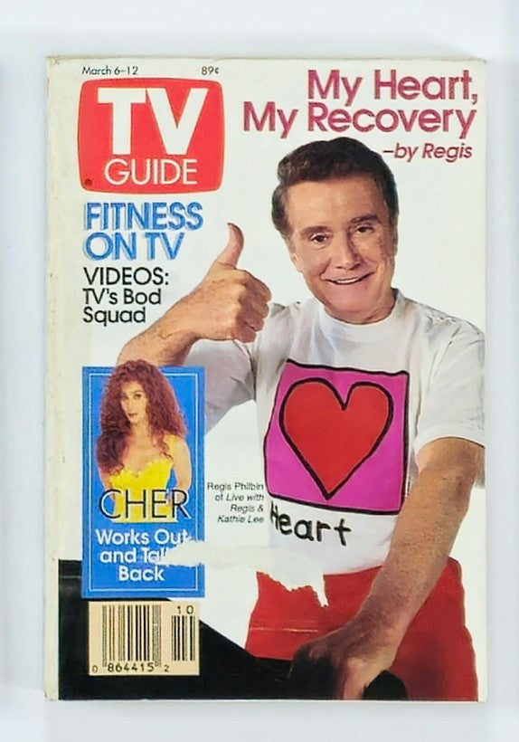 TV Guide Magazine March 6 1993 Cher and Regis Philbin NY Metro Ed.