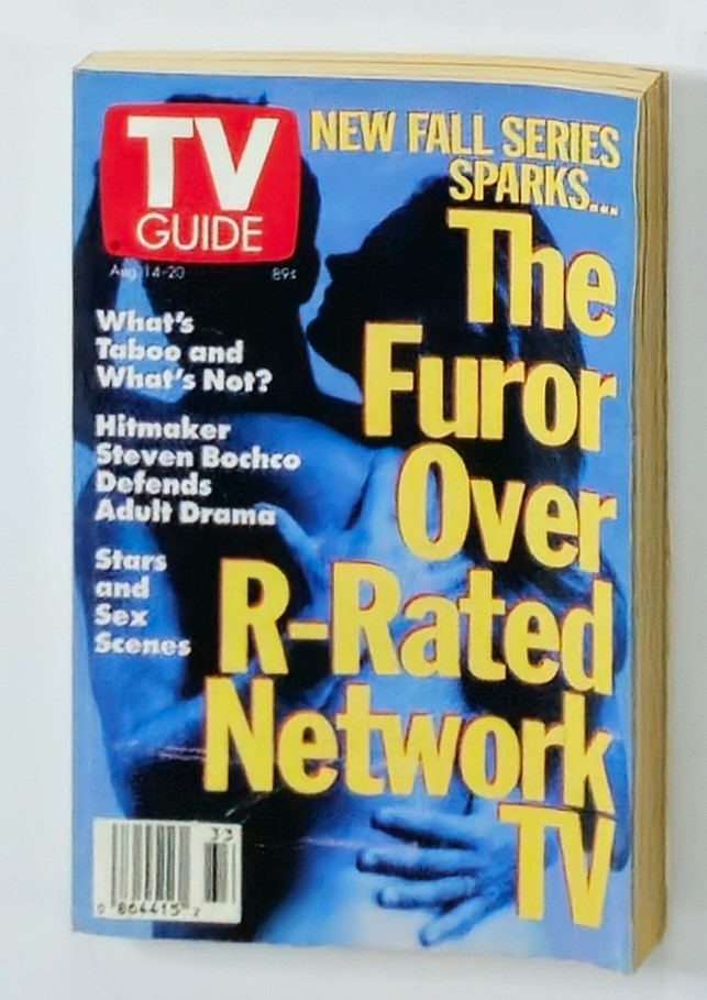 TV Guide Magazine August 14 1993 The Furor Over R-Rated Network TV NY Metro Ed.