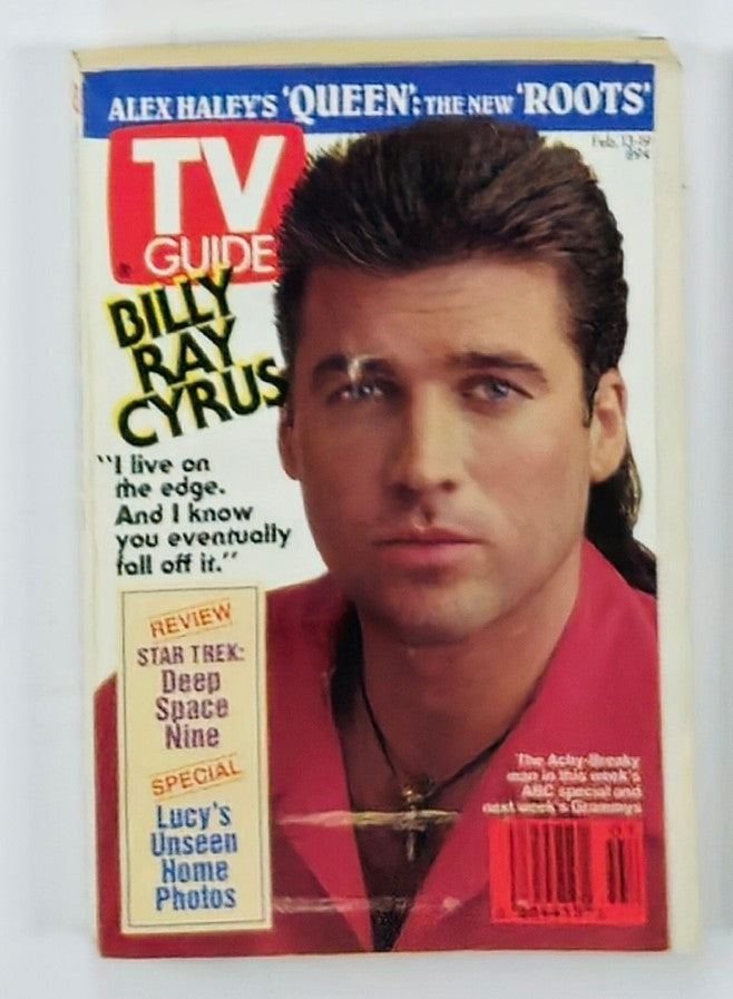 TV Guide Magazine February 13 1993 Billy Ray Cyrus NY Metro Ed.