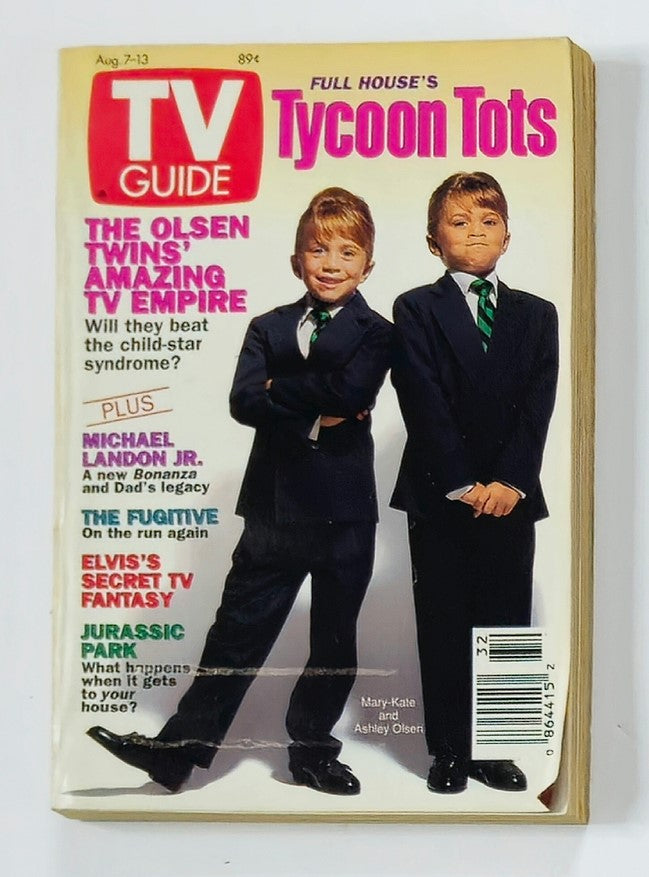 TV Guide Magazine August 7 1993 Mary Kate and Ashley Olsen NY Metro Ed.