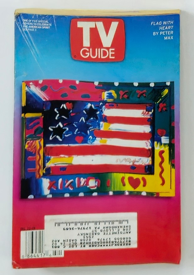 TV Guide Magazine December 22 2001 Flag with Heart Central Pennsylvannia Ed.