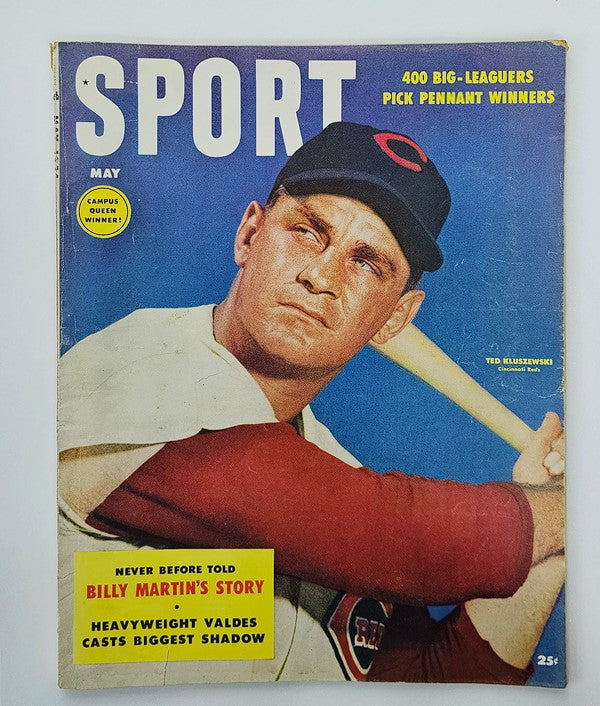 VTG Sport Magazine May 1954 MLB Cincinnati Reds Ted Kluszewski No Label