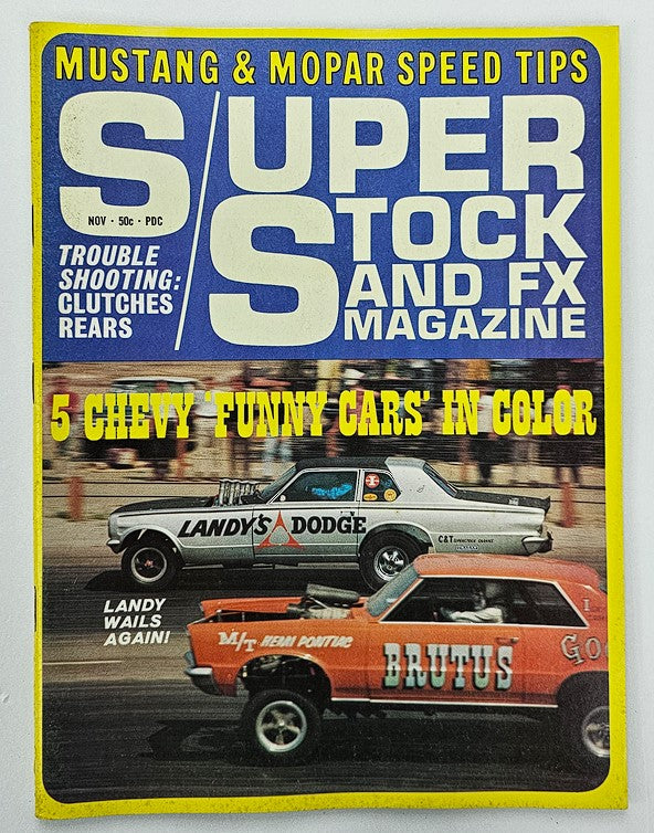 VTG Super Stock and F/X Magazine November 1966 Landy Wails Again No Label