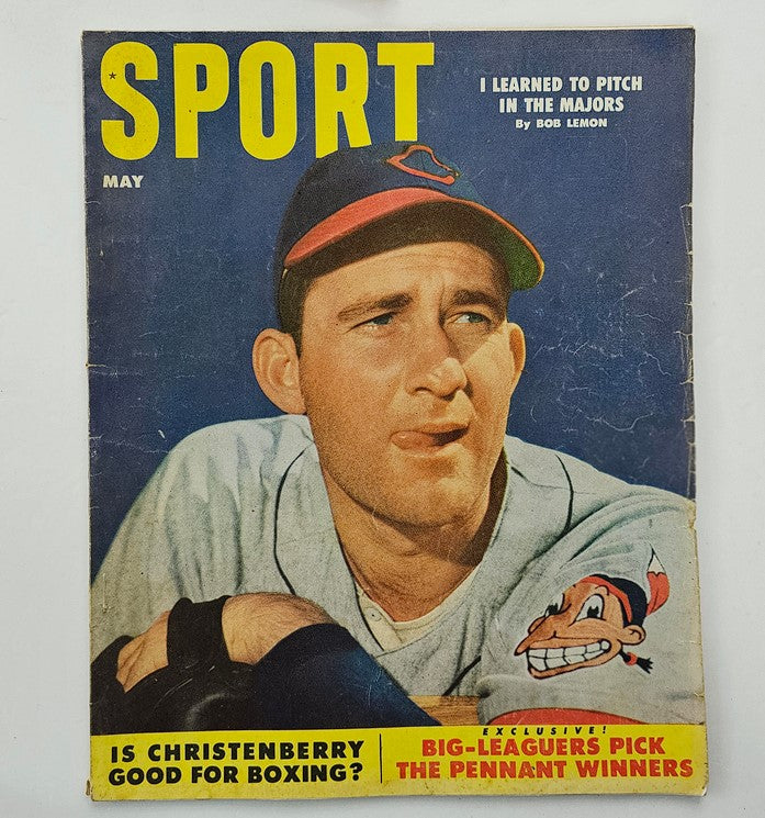 VTG Sport Magazine May 1953 I Learned To Pitch by Bob Lemon No Label