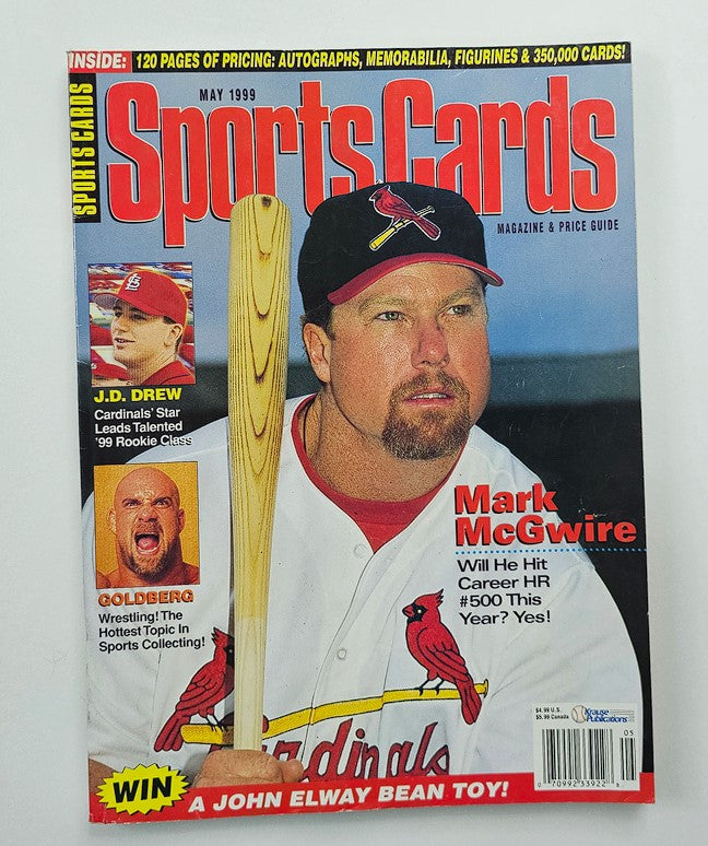 Sports Cards Magazine May 1999 Mark McGwire, JD Drew & Bill Goldberg No Label