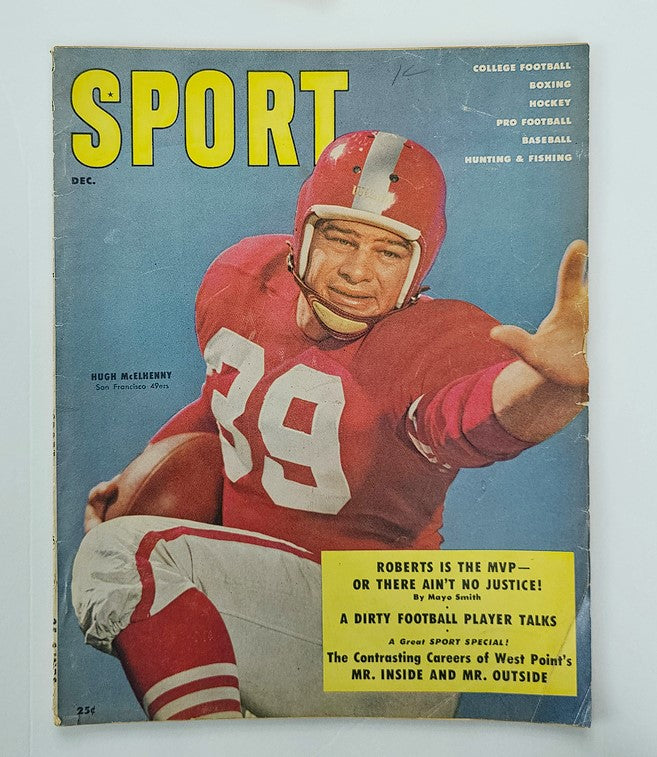 VTG Sport Magazine December 1955 Hugh McElhenny No Label