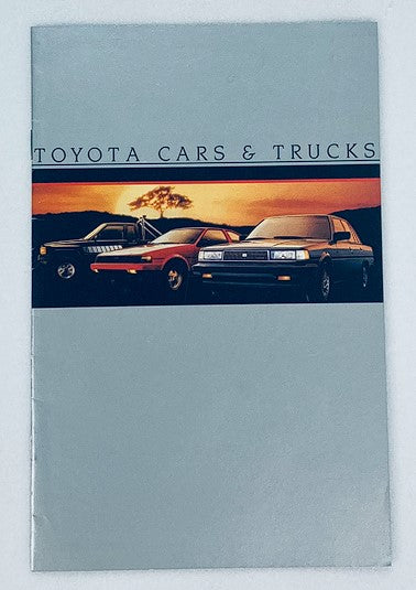 1985 Toyota Cars & Trucks Dealer Showroom Sales Brochure Guide Catalog