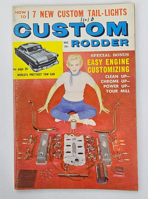 VTG Custom Rodder Magazine December 1959 Vol 5 No 6 Engine Customizing No Label