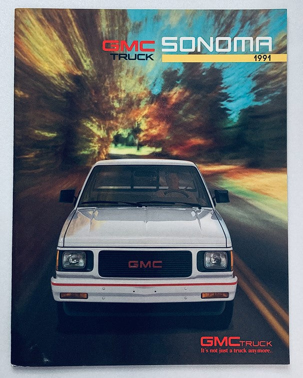 1991 GMC Sonoma Truck Dealer Sales Brochure No Label