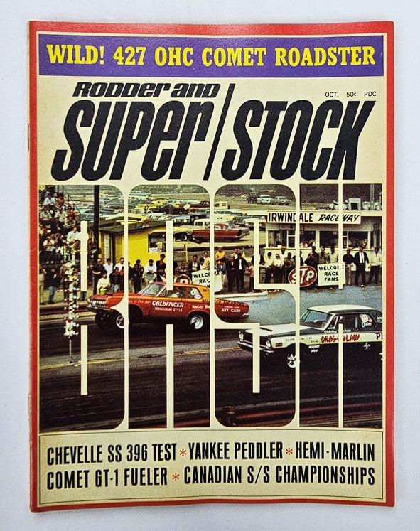 VTG Rodder and Super Stock Magazine October 1966 427 OHC Comet Roadster No Label