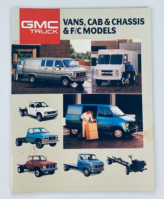 1988 GMC Van Cab & Chassis F/C Model Sales Brochure Guide Catalog