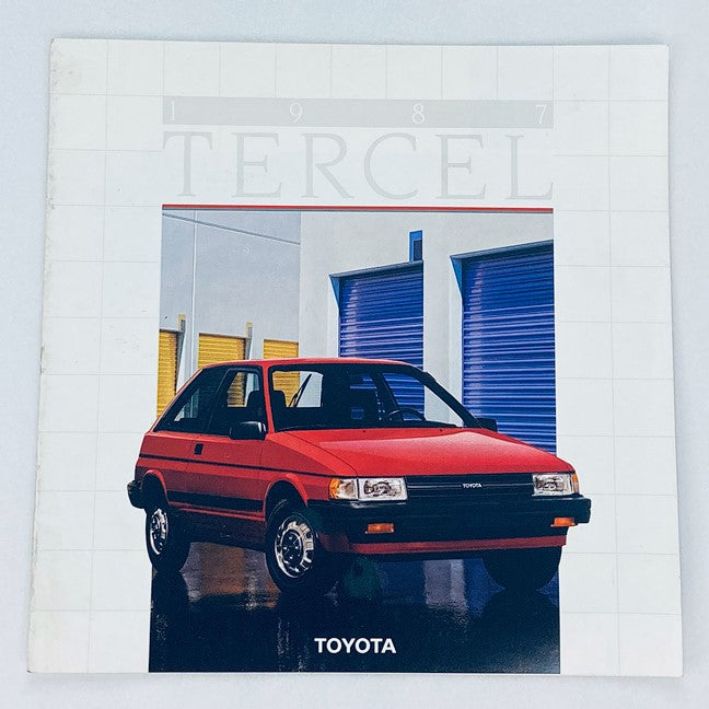 1987 Toyota Tercel Dealer Showroom Sales Brochure Guide Catalog