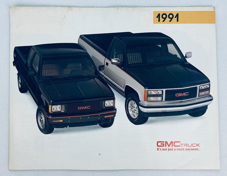 1991 GMC Truck Dealer Showroom Sales Brochure Guide Catalog