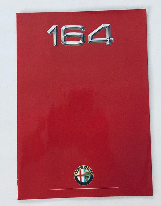 1988 Alfa Romeo 164 Car Dealer Showroom Sales Brochure Guide Catalog