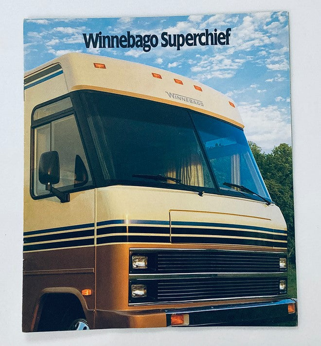 1987 Winnebago Superchief Dealer Showroom Sales Brochure Guide Catalog