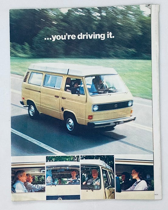 80s Volkswagen Car Dealer Showroom Sales Brochure Guide Catalog