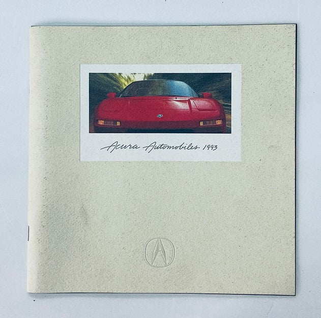 1993 Acura Automobiles Car Dealer Showroom Sales Brochure Guide Catalog