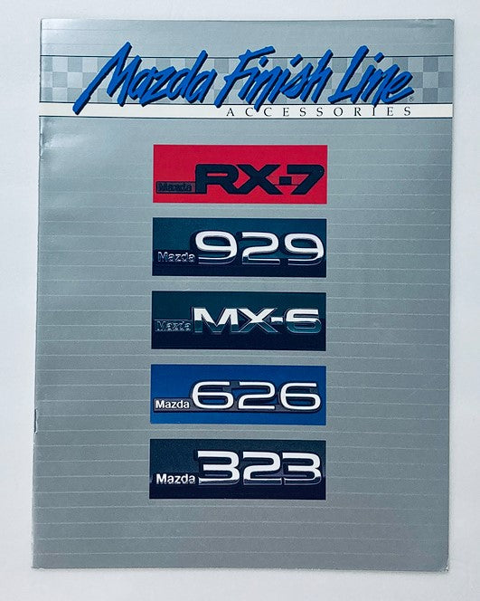 80s 90s Mazda Finish Line Accessories Dealer Sales Brochure Guide Catalog