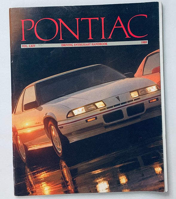 1989 Pontiac Vol LXIV Driving Enthusiast Handbook