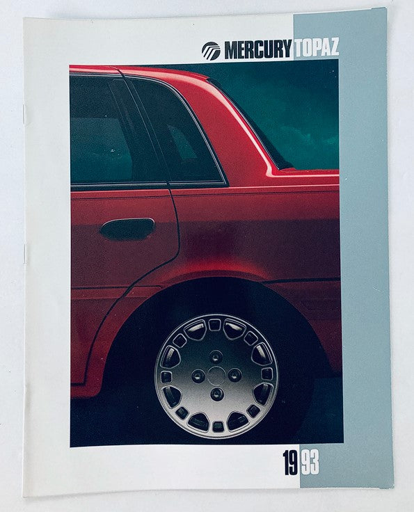 1993 Mercury Topaz Car Dealer Showroom Sales Brochure Guide Catalog