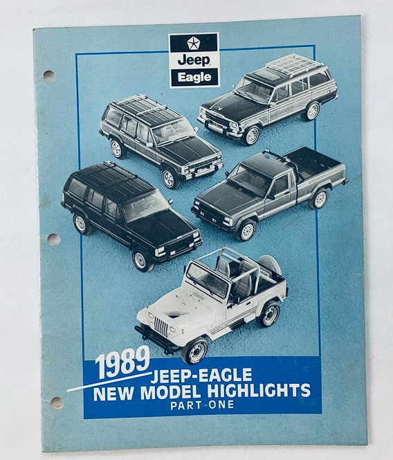 1989 Jeep Eagle Model Highlights Part 1 Showroom Sales Brochure Guide Catalog