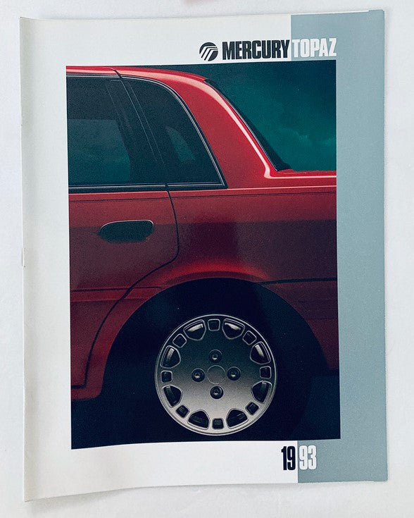 1993 Mercury Topaz Car Dealer Showroom Sales Brochure Guide Catalog