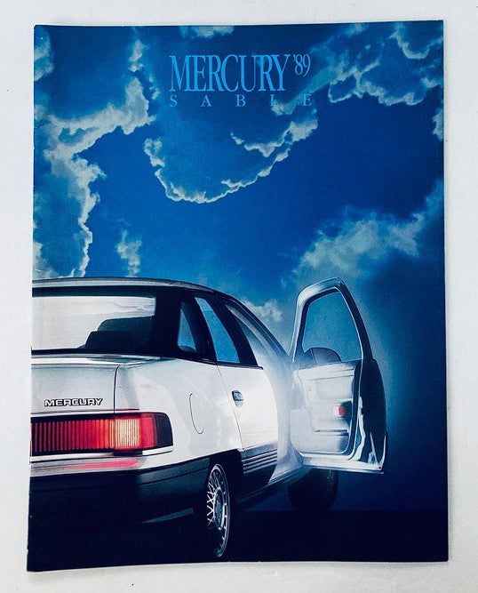 1989 Mercury Sable Dealer Showroom Sales Brochure Guide Catalog