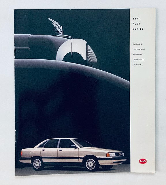 1991 Audi Series Car Dealer Showroom Sales Brochure Guide Catalog