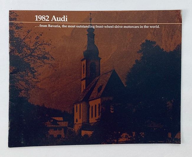 1982 Audi Bavaria Car Dealer Showroom Sales Brochure Guide Catalog